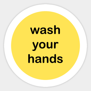 wash yo hands Sticker